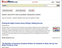 Tablet Screenshot of essaynews.com